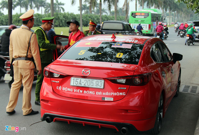 CSGT Hà Nội điều động toàn lực lượng trước trận tứ kết Asian Cup