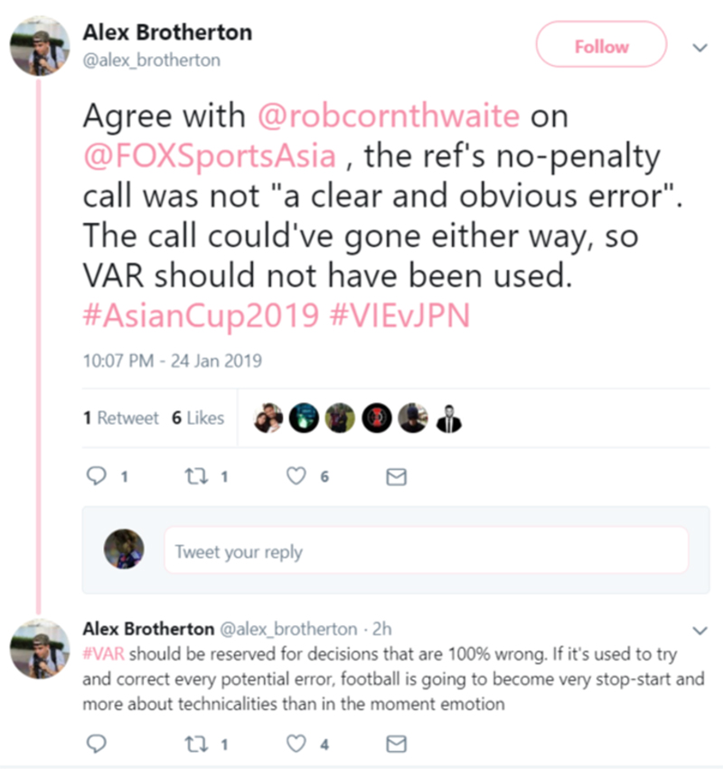 Nhiều người phản đối tình huống VAR dẫn đến bàn thua của Việt Nam