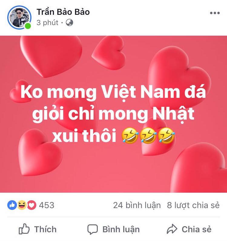 Ngọc Trinh, Ninh Dương Lan Ngọc cùng dàn sao vỡ òa trước trận Việt Nam - Nhật Bản: Một tinh thần rực lửa!