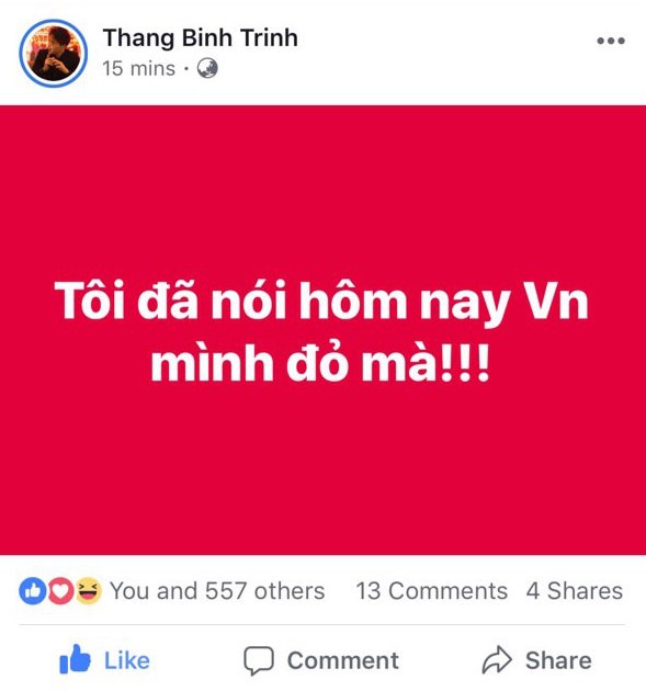 Ngọc Trinh, Ninh Dương Lan Ngọc cùng dàn sao vỡ òa trước trận Việt Nam - Nhật Bản: Một tinh thần rực lửa!