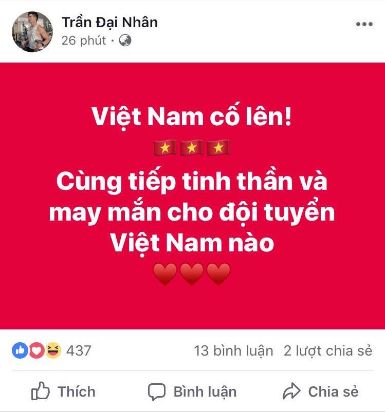Ngọc Trinh, Ninh Dương Lan Ngọc cùng dàn sao vỡ òa trước trận Việt Nam - Nhật Bản: Một tinh thần rực lửa!