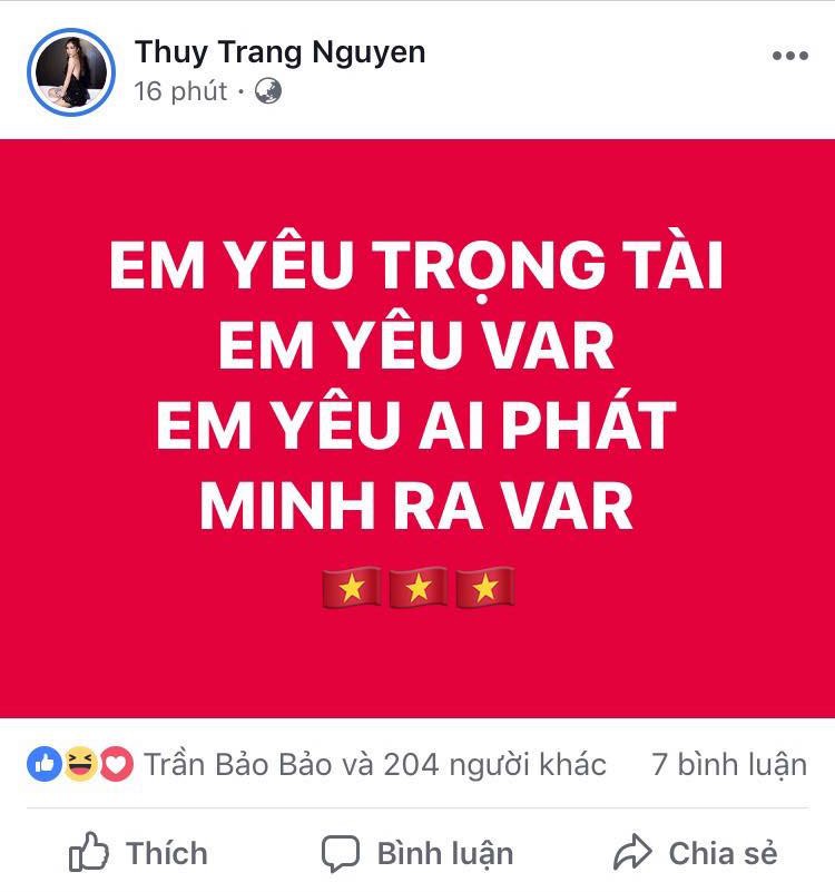 Ngọc Trinh, Ninh Dương Lan Ngọc cùng dàn sao vỡ òa trước trận Việt Nam - Nhật Bản: Một tinh thần rực lửa!