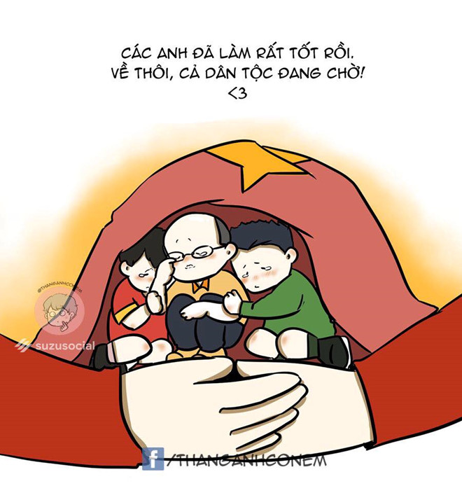 Dân mạng vào Facebook động viên Tư Dũng sau trận thua Nhật Bản