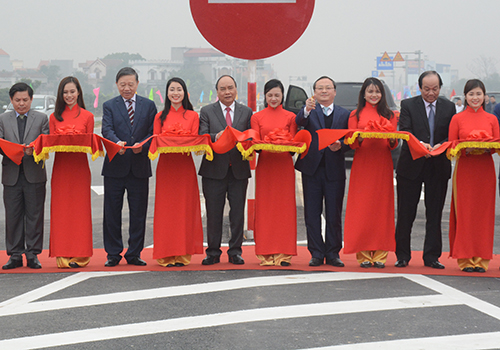 Thông xe đường nối cao tốc Hà Nội - Hải Phòng và Cầu Giẽ - Ninh Bình