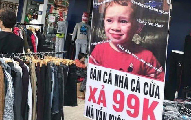 Áo ấm chân dài, bán cả nhà cả cửa và những biển xả hàng cuối năm khiến thượng đế bật cười