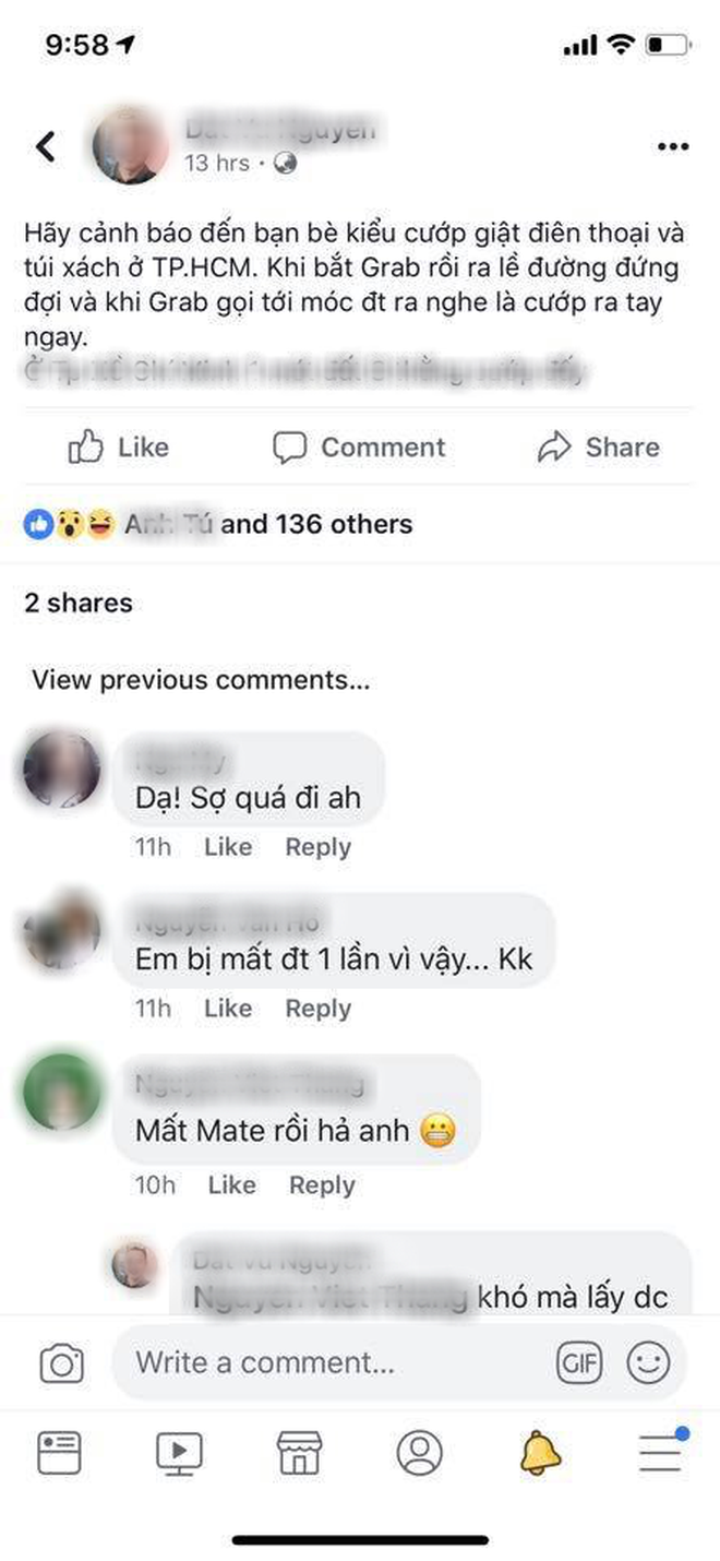 Khách hàng bị giật điện thoại ngay sau khi book xe, nghi bị dàn cảnh: Grab vào cuộc xác minh