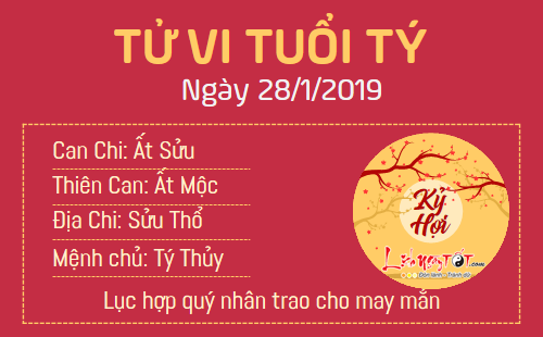 Tử vi thứ 2 ngày 28/1/2019 của 12 con giáp: Mùi đột nhiên có cơ hội kiếm tiền, Thìn bị tiểu nhân ném đá
