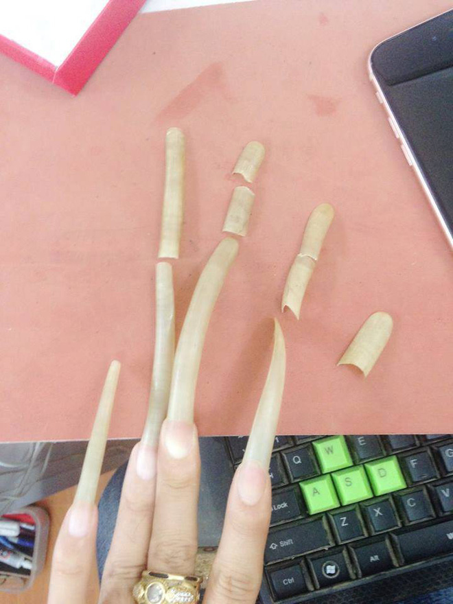 Bộ móng dài 12 cm và sở thích khác người của chàng trai Bắc Giang