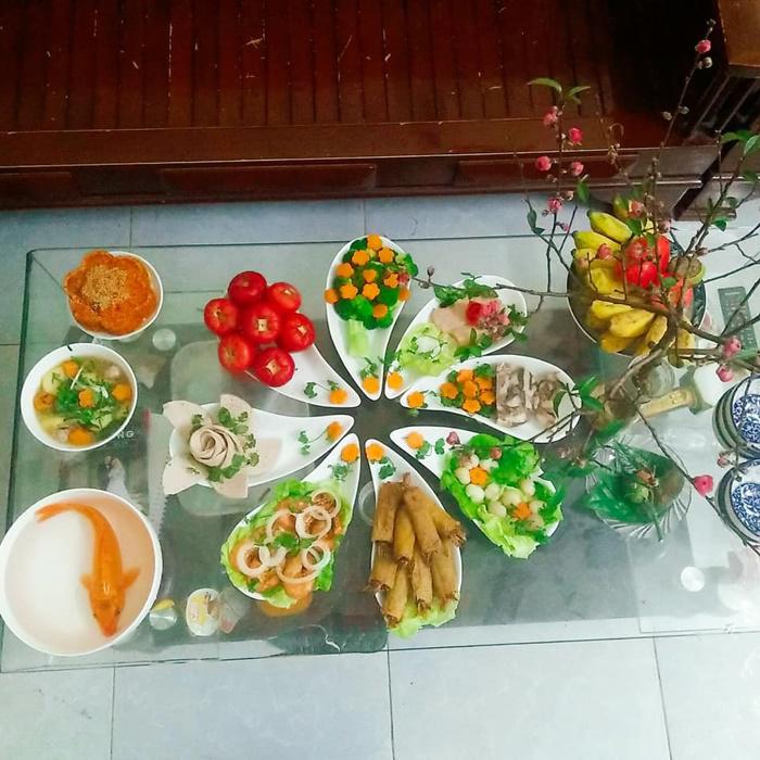 Mâm cỗ cúng ông Công ông Táo ngập tràn MXH, xem xong ai cũng ngộp thở vì quá đẹp