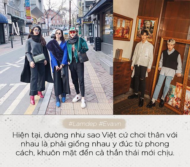 Đến lạ kỳ chuyện showbiz Việt, cứ chơi thân là phải giống hệt nhau như nhân bản mới chịu