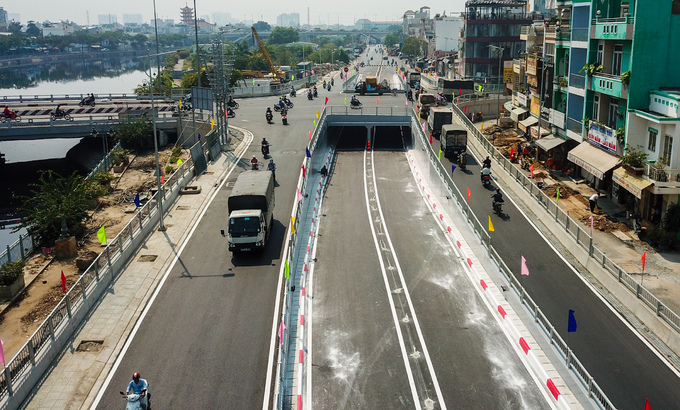 Hầm chui hơn 100 tỷ đồng ở Sài Gòn hoàn thành