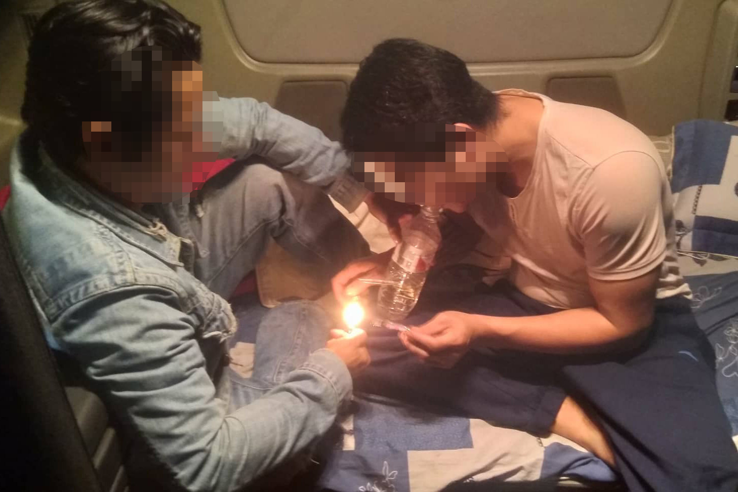 Hãi hùng tài xế xe container mở tiệc lẩu ma túy’ trên cabin