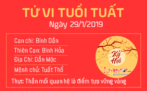 Tử vi Thứ 3 ngày 29/1/2019 của 12 con giáp: Thân công danh rộng mở, Ngọ bị Kiếp Tài ngáng trở Tử vi Thứ 3 ngày 29/1/2019 của 12 con giáp: Thân công danh rộng mở, Ngọ bị Kiếp Tài ngáng trở