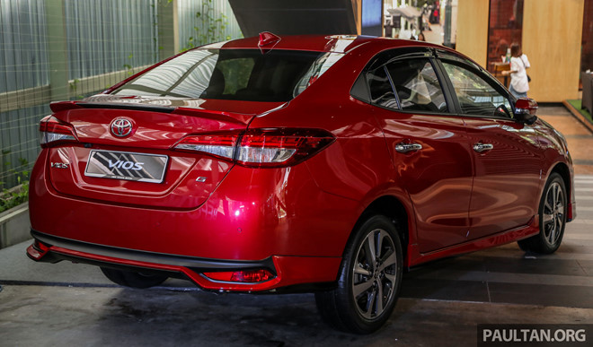 Toyota Vios 2019 ra mắt Malaysia, giá từ 18.700 USD