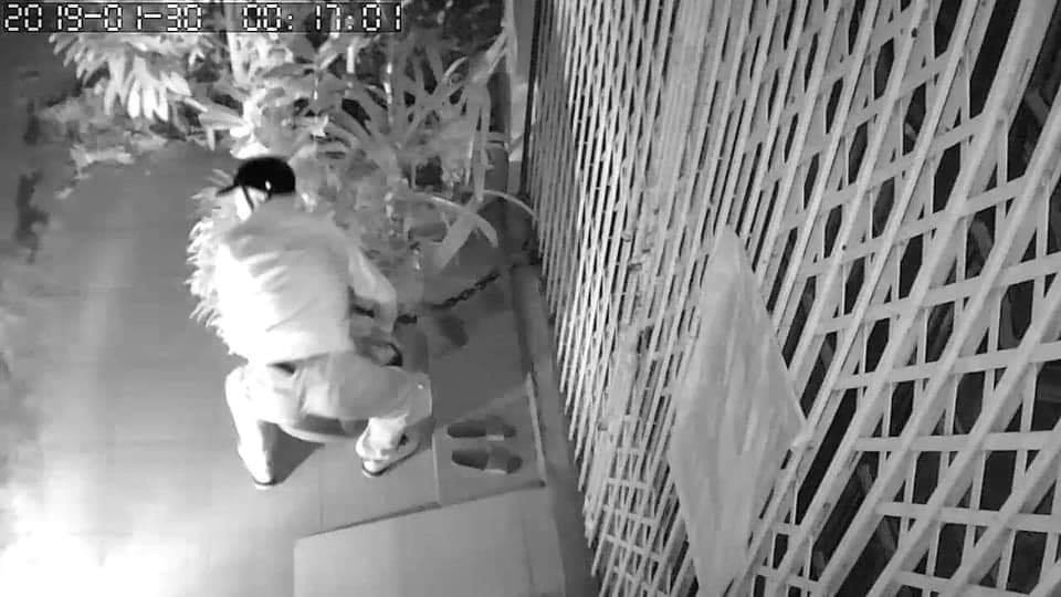 Chọn nhầm nhà để ăn trộm, kẻ gian bỗng dưng phải còng lưng bê vác rồi bất lực bỏ lại chậu mai