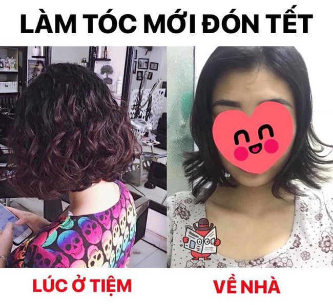 Tin tưởng thợ làm tóc, các chàng trai cô gái có ngay quả đầu không thể ấn tượng hơn để đón Tết