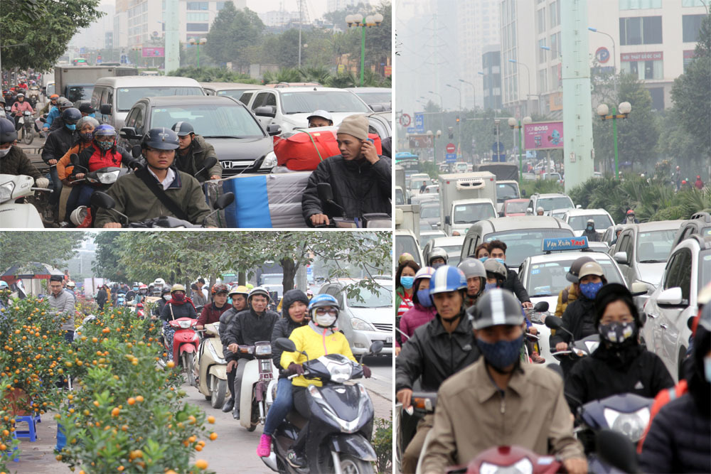 Video ảnh: Hà Nội: 8 điểm đen ùn tắc mới, giáp Tết chớ dại đi qua