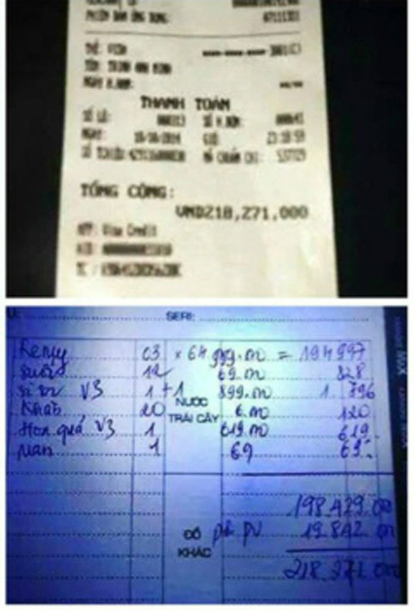 Một đêm chơi bar đốt 2 tỷ: Choáng độ chơi đại gia Hà Thành