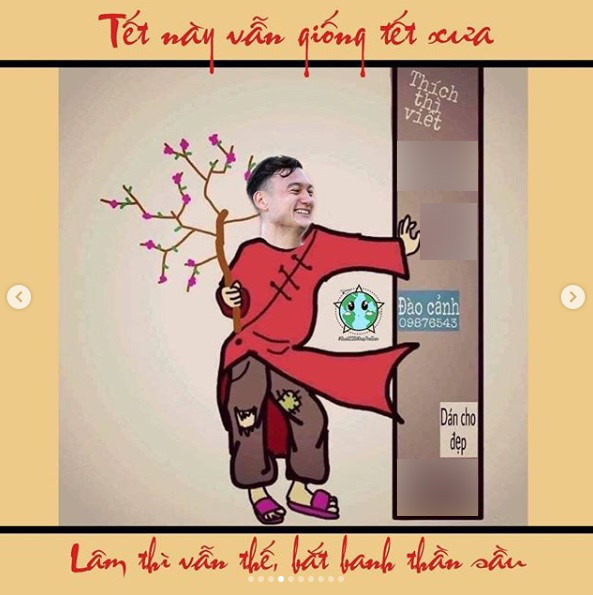 Ảnh chế sự khác nhau giữa Tết xưa và nay của tuyển thủ Việt Nam