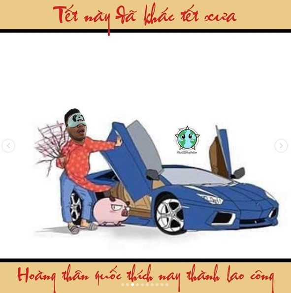 Ảnh chế sự khác nhau giữa Tết xưa và nay của tuyển thủ Việt Nam