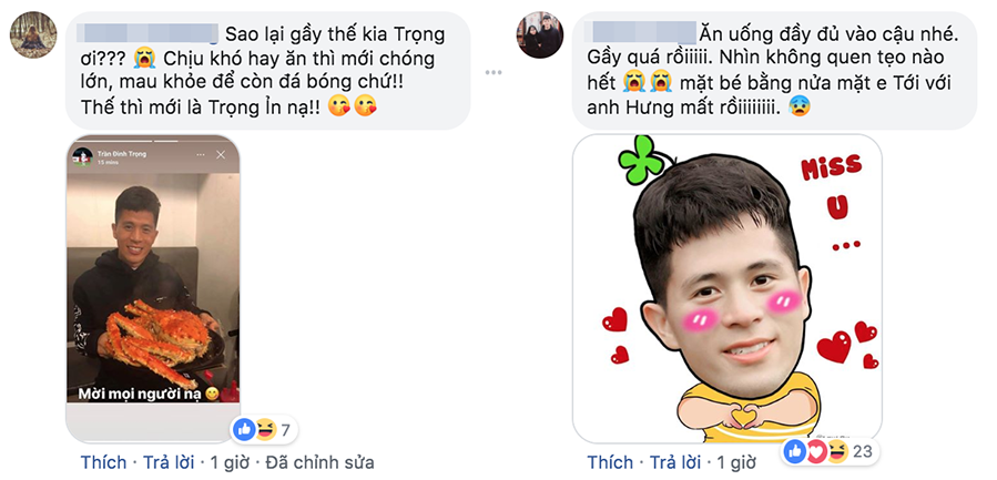 Thấy Trọng ỉn gầy rộc hẳn đi sau phẫu thuật, fan tức tốc gửi đồ ăn sang tận nơi vỗ béo