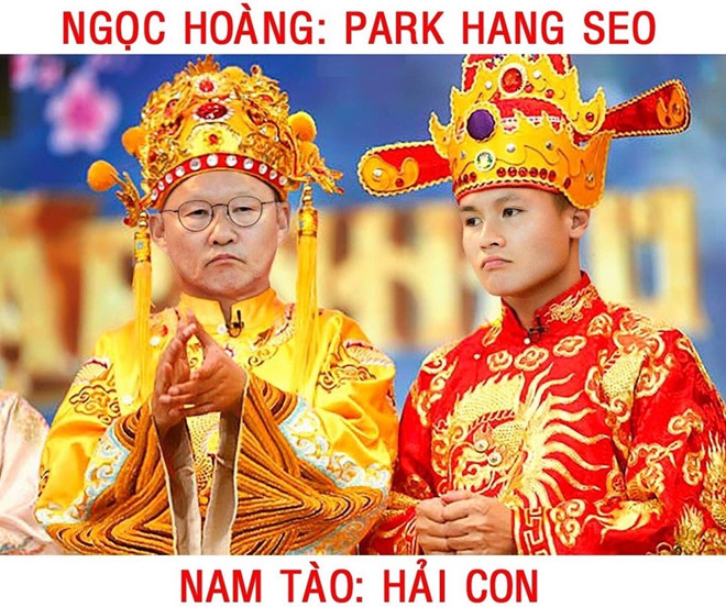 Ảnh chế tuyển thủ Việt Nam phiên bản Táo quân hài hước