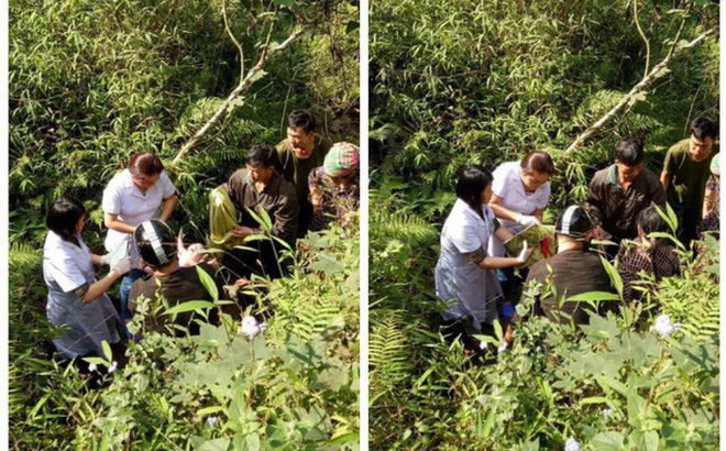 Bác sỹ kể giây phút đỡ đẻ cho sản phụ dưới vách núi sâu 10 mét