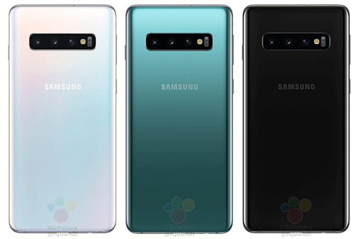 Galaxy S10 lộ ảnh báo chí với ba màu, màn hình đục lỗ