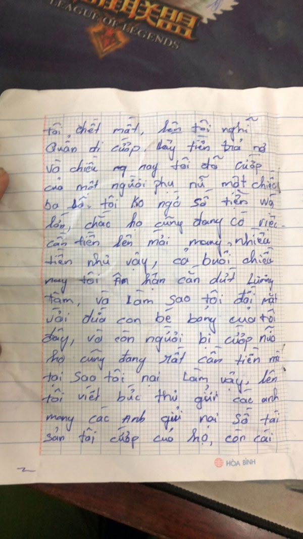 Nạn nhân bị cướp 107 triệu đồng mong công an không truy bắt hung thủ