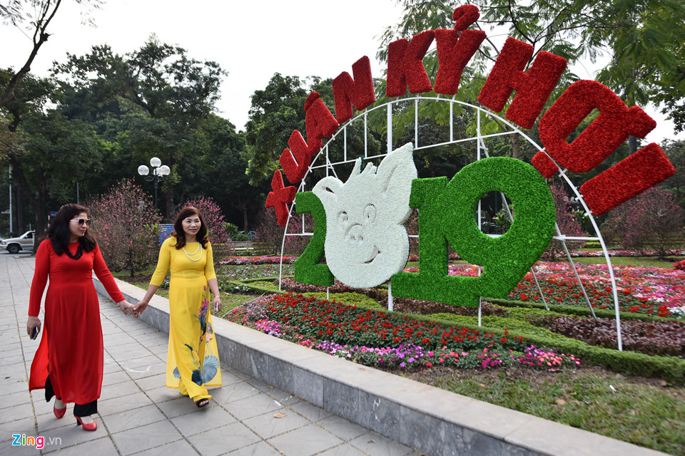 Phố phường rực rỡ, bớt màu mè để đón Tết Kỷ Hợi