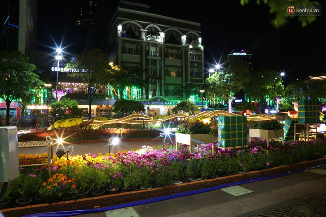 Đường hoa Nguyễn Huệ rực rỡ trong đêm khai mạc, hàng ngàn người chen nhau vào du xuân