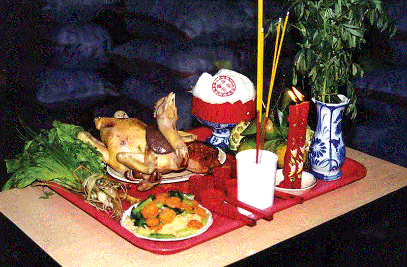 Cách bày mâm cúng giao thừa ngoài trời Tết Kỷ Hợi 2019 theo chuẩn cổ truyền