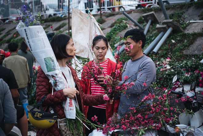 Tối 30 Tết, tiểu thương Hà Nội đập nát gốc quất, nhờ công nhân môi trường đem đốt chứ không muốn bán rẻ