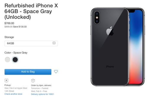 iPhone X trở lại dưới dạng hàng tân trang, giá rẻ hơn