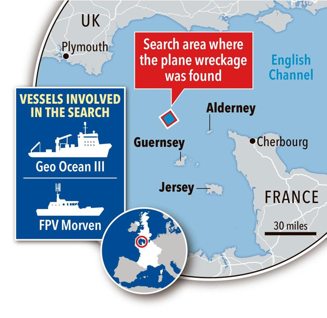 Tìm thấy thi thể trên máy bay chở tiền đạo Emiliano Sala