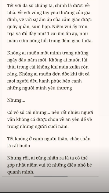 Phạm Hương bất ngờ chia sẻ trong ngày mùng 1 Tết: Không ai muốn lủi thủi trong ngày đầu xuân...