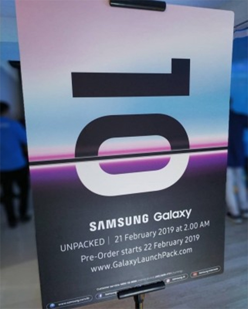 Samsung Galaxy S10 cho đặt hàng ngày 21/2