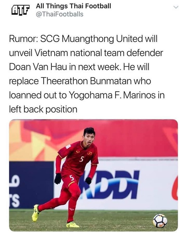 Sau Văn Lâm, Muangthong United chuẩn bị ra mắt một cầu thủ Việt Nam khác vào tuần tới