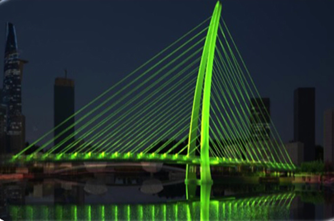 Cầu biểu tượng mới của TP HCM chậm tiến độ vì vướng mặt bằng