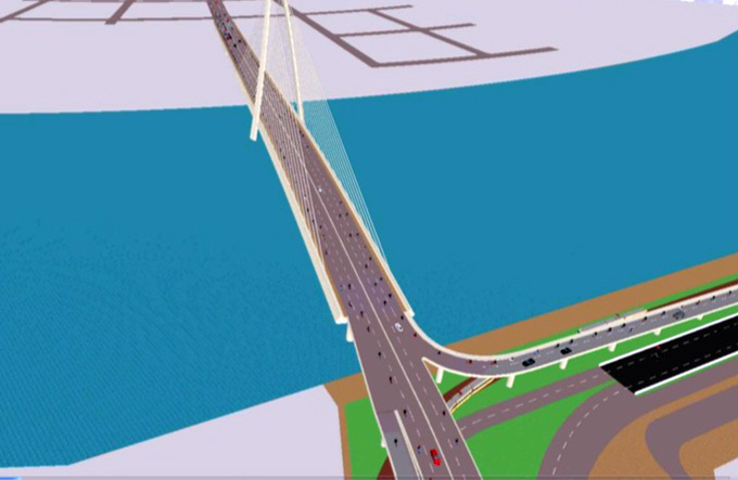 Cầu biểu tượng mới của TP HCM chậm tiến độ vì vướng mặt bằng