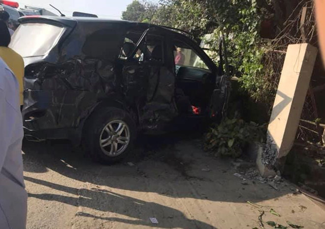 Hiện trường xe khách tông Santa Fe khiến 3 người tử vong