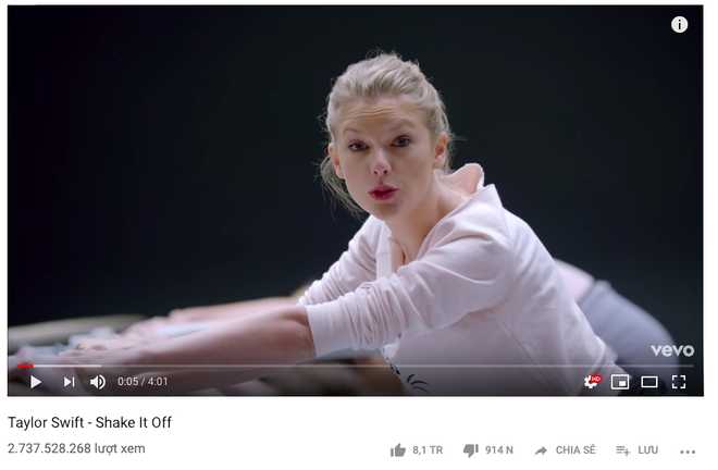 Cuối cùng, ngôi vị nữ hoàng Youtube của Taylor Swift đã chính thức đổi chủ rồi đây!