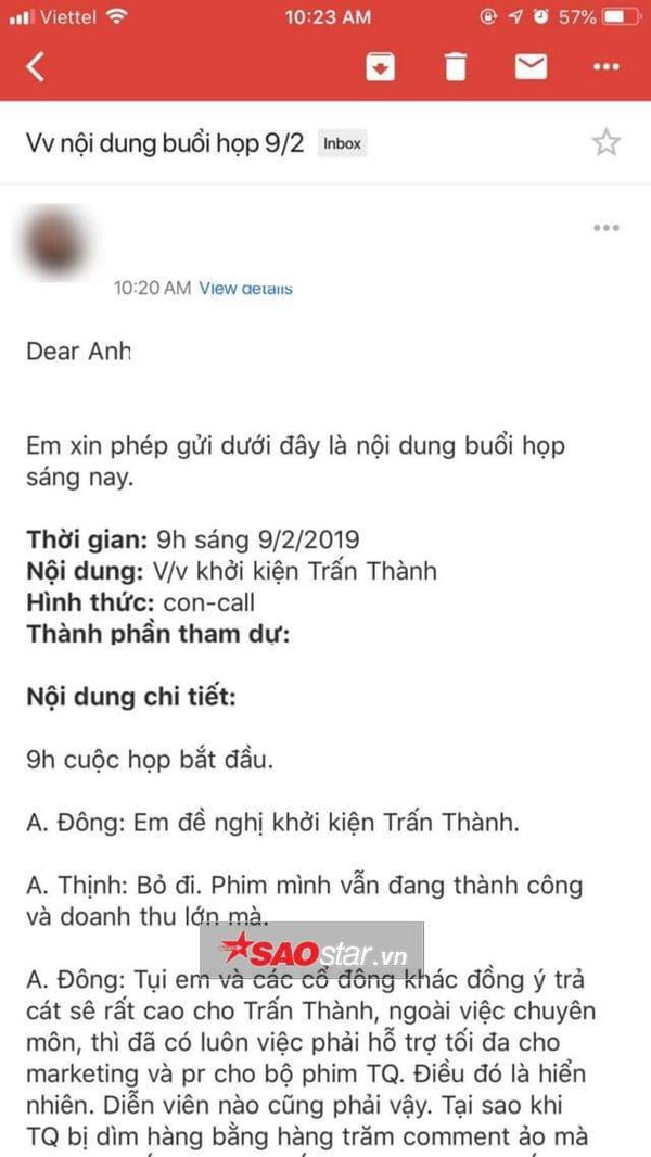 Cổ đông sản xuất phim Trạng Quỳnh bức xúc đòi khởi kiện Trấn Thành mặc cho đạo diễn Đức Thịnh phản đối