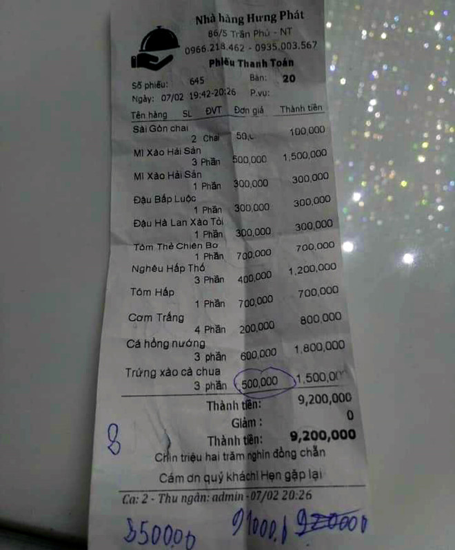 Nhà hàng ở Nha Trang chặt chém khách sẽ bị xử phạt thế nào?