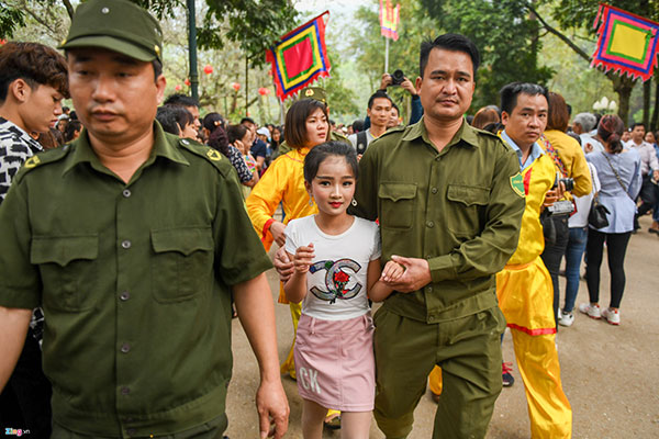 Tướng bà hội đền Gióng được bảo vệ nghiêm ngặt