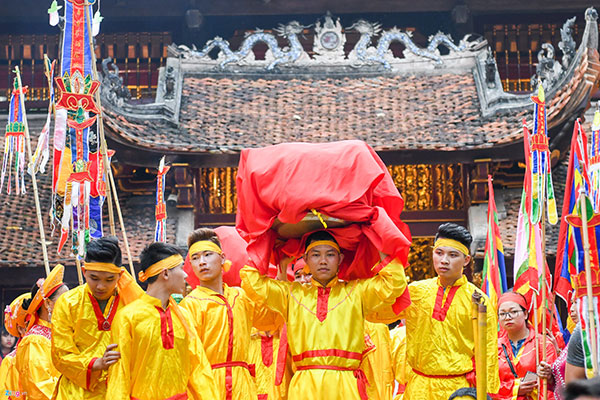 Tướng bà hội đền Gióng được bảo vệ nghiêm ngặt