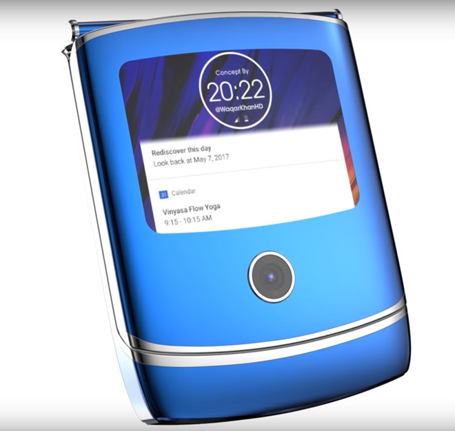 Bản dựng tuyệt đẹp về chiếc Motorola RAZR màn hình gập
