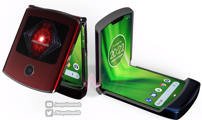 Bản dựng tuyệt đẹp về chiếc Motorola RAZR màn hình gập