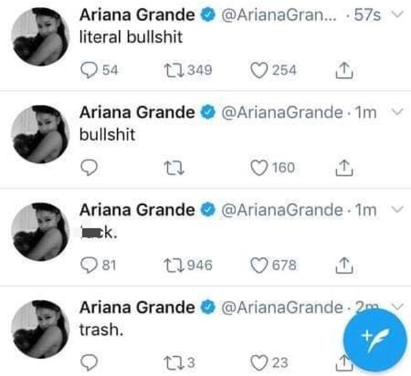 4 dòng Tweet vừa bị xóa của Ariana Grande và bức ảnh tóm gọn rất nhiều cái cũ của cô nàng