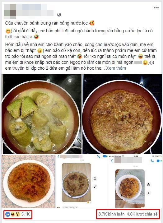 Bị mắng té tát vì rán bánh chưng bằng nước lọc, cô nàng vẫn thực hiện bất chấp và thu được kết quả làm cả cộng đồng mạng xôn xao